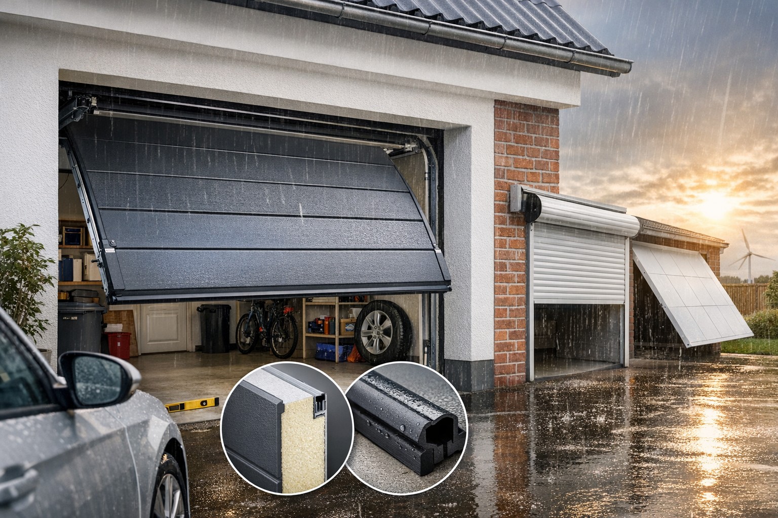 Sådan vælger du den perfekte garageport til det danske klima